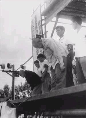 1967年7月26日，北京航空学院和北京地质学院的红卫兵联合召开张闻天与彭德怀同台挨批斗批斗会